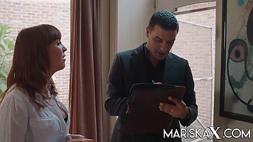 Anal hole of someone else's wife in stockings seduced an official from the local...